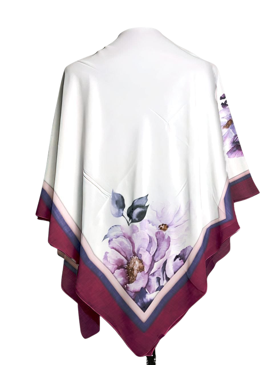 شال أنيق مطبوع بزهور فاخرة