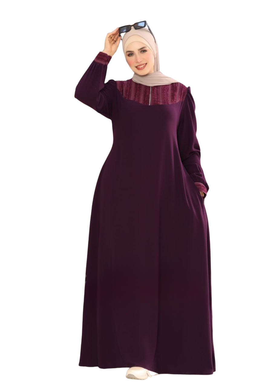 عباية شيفون موردي