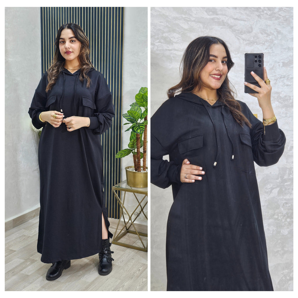 هودي أوفرسايز كاجوال – ستايل محجبات عصري