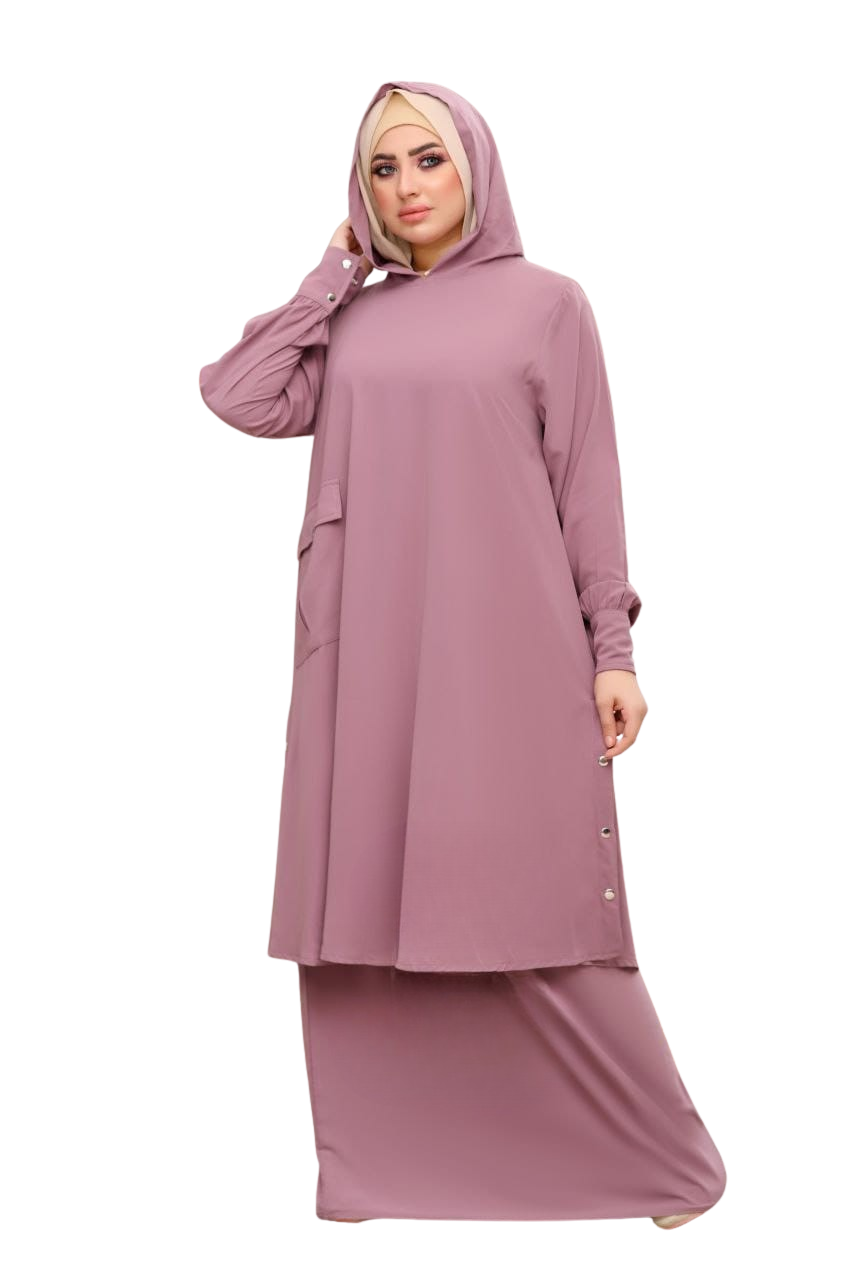 عباية بولو ناعمة خضراء