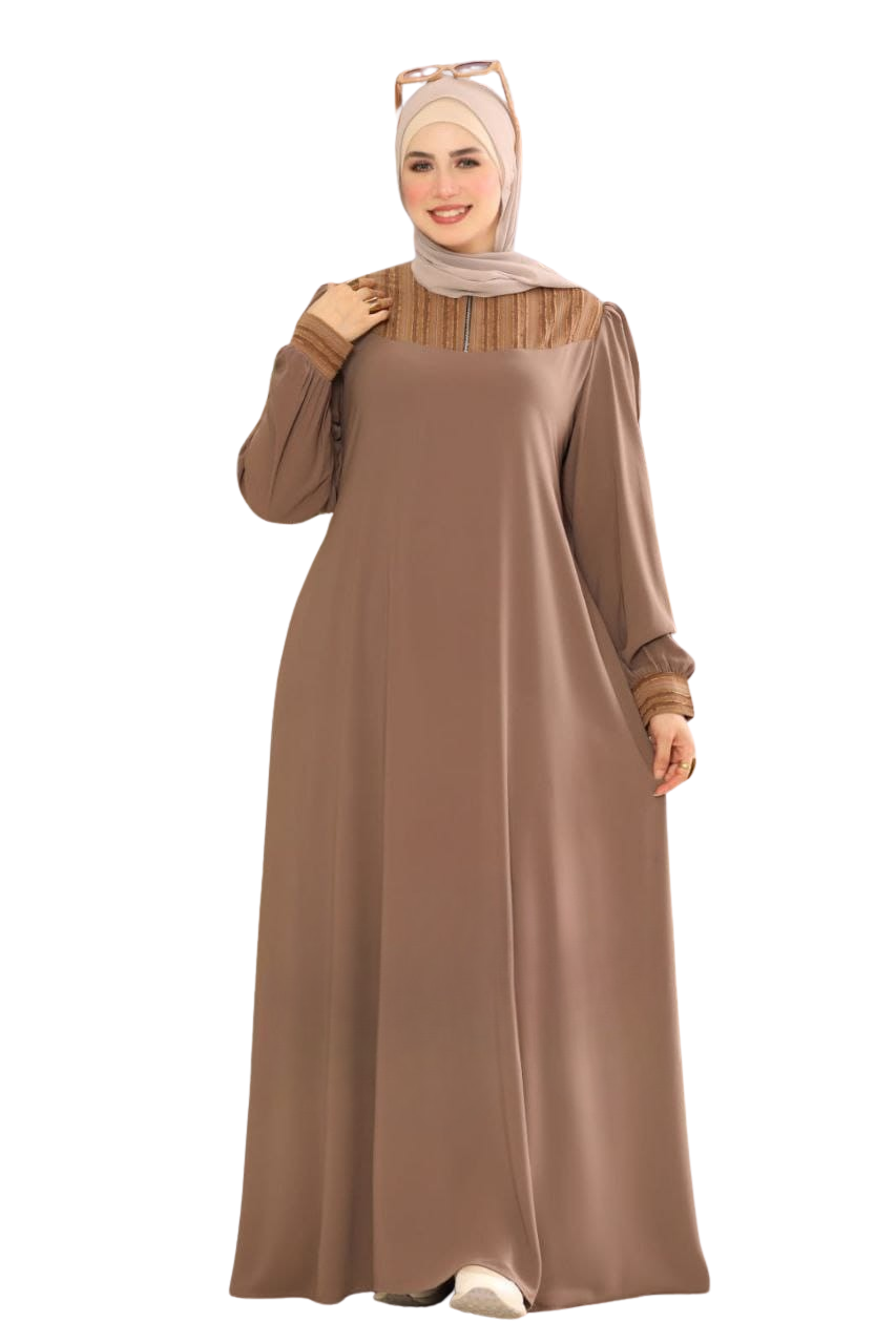 عباية شيفون موردي